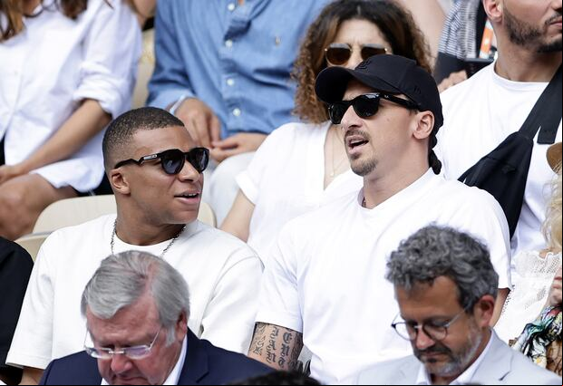 Mbappé asistió a la gran final de Roland Garros 2023. (Foto: Getty Images)