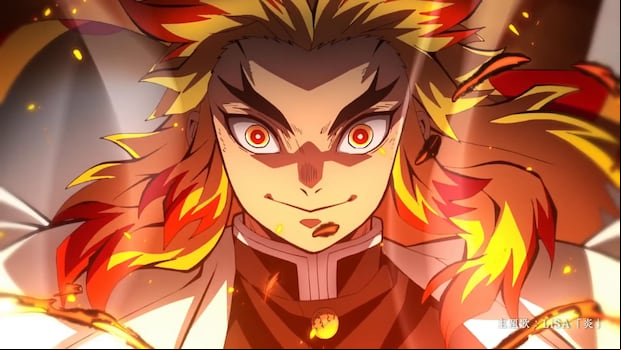 Rengoku Kyojuro es uno de los protagonistas de "Demon Slayer: Mugen Train" (Foto: Crunchyroll)