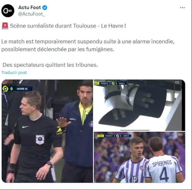 Más detalles de lo ocurrido este domingo en el estadio Municipal de Toulouse.
