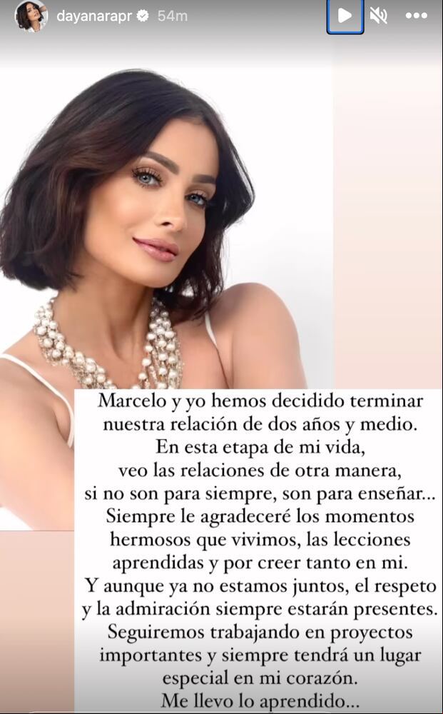 La modelo puertorriqueña anunció el fin de su relación con Marcelo Gama (Foto: Dayanara Torres / Instagram)