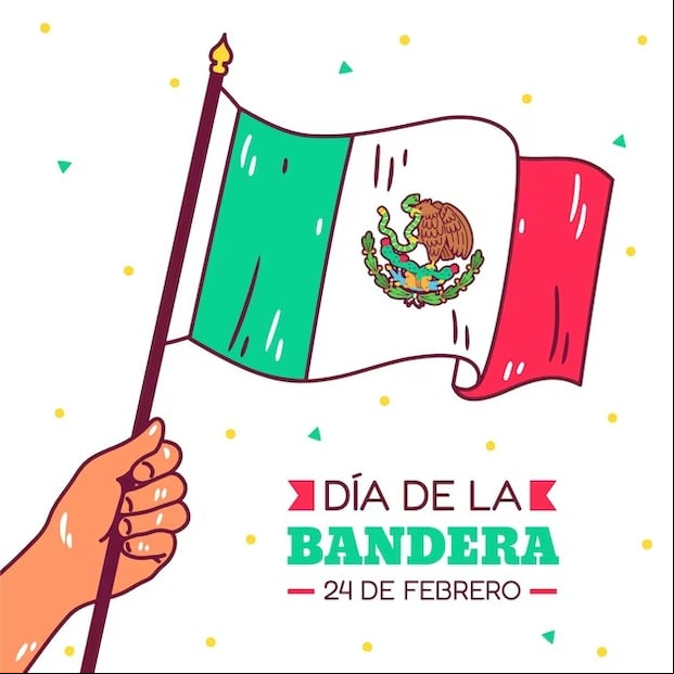 Imágenes por el día de la Bandera mexicana que se realizará este sábado 24 de febrero. (Foto: Internet).