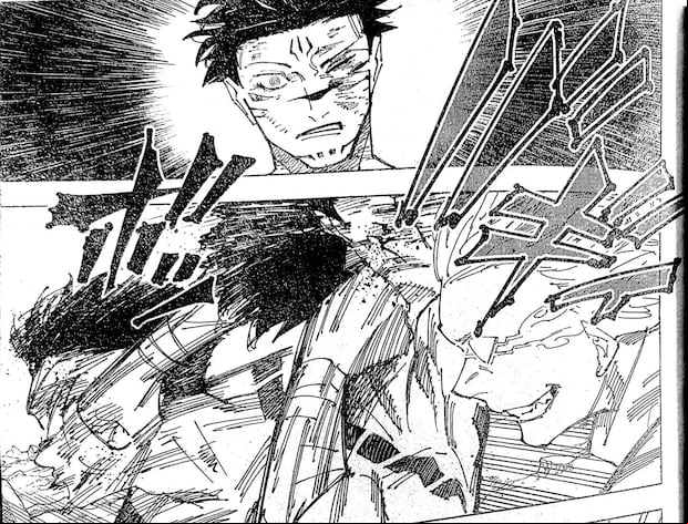Kashimo golpea a Sukuna en el manga de "Jujutsu Kaisen" (Foto: Shūeisha)