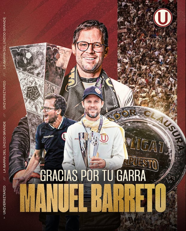 Con esta gráfica, Universitario de Deportes despidió a Manuel Barreto.