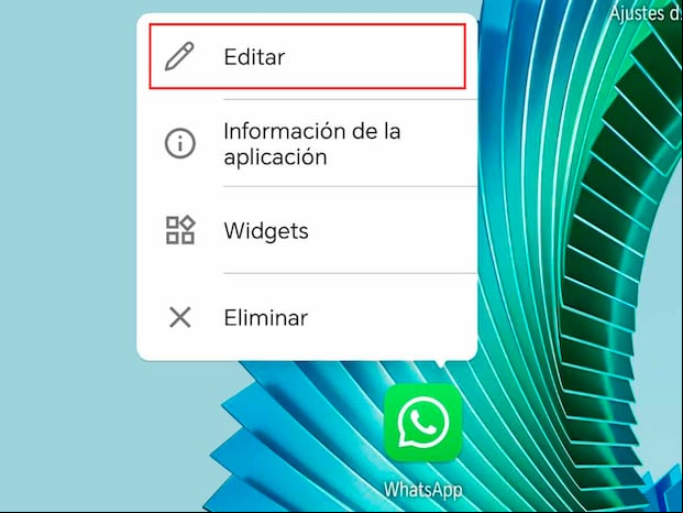 WHATSAPP | Cuando pulses dos segundos el ícono de WhatsApp, te aparecerá un menú donde debes presionar "Editar". (Foto: MAG - Rommel Yupanqui)