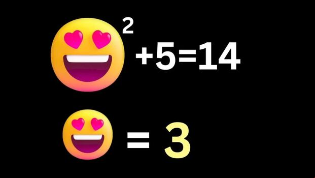 RETO MATEMÁTICO | El emoji enamorado vale 3. ¿Lograste descubrirlo?