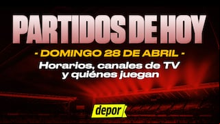 Partidos de fútbol de hoy, domingo 28 de abril: horarios, quiénes juegan y canales de TV