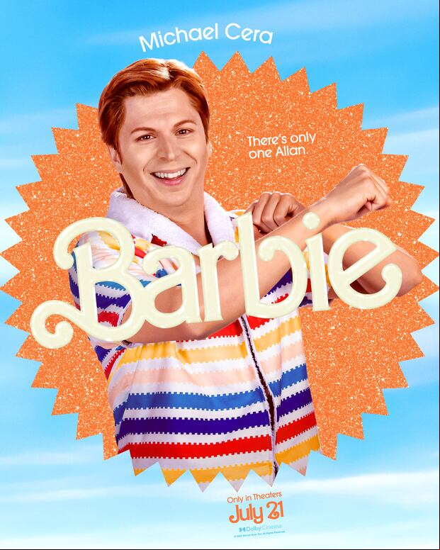 El póster de Allan (Michael Cera) en la película "Barbie" (Foto: Warner Bros. Pictures)