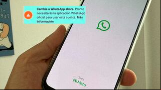 Qué significa el aviso “cambia a WhatsApp ahora”