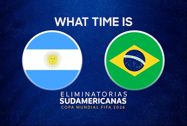 What time does Argentina vs. Brazil play? Check the schedule of the 2026 Qualifiers match and get ready to live all the excitement of the South American classic. Not to be missed! | Photo by Depor Composition