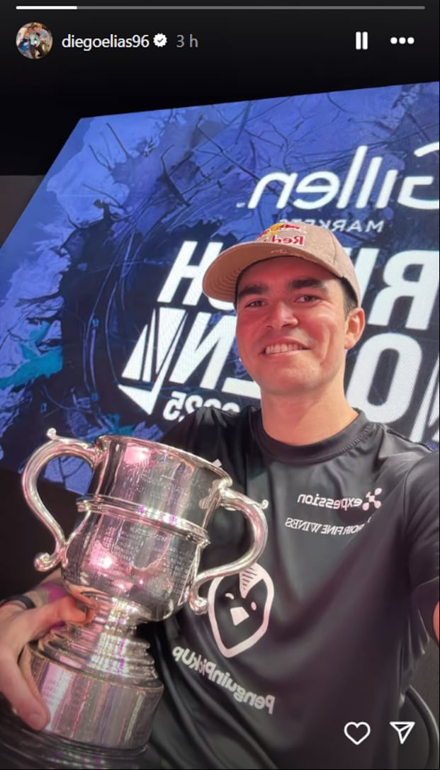 Diego Elías se consagró campeón del British Open por primera vez en su carrera. (Foto: @diegoelias96)