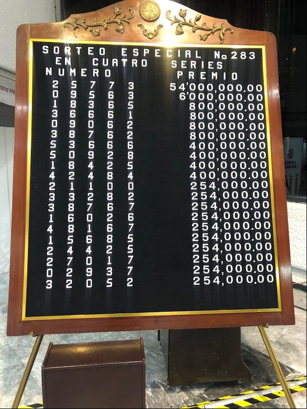 Resultados del viernes 5 de enero. (Foto: Lotenal).