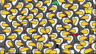 ¿Serás capaz de encontrar al pingüino perdido en la multitud en solo 7 segundos?