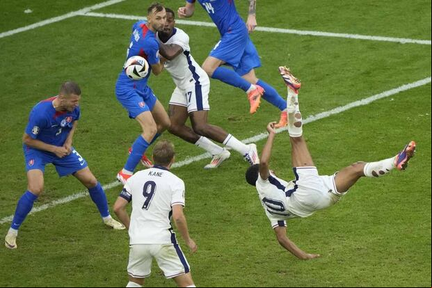 Inglaterra viene de eliminar a Eslovaquia en los octavos de final de la Eurocopa 2024.