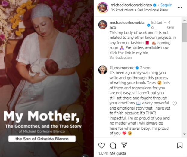 El hijo de Griselda Blanco tiene más de 200 mil seguidores en Instagram (Foto: Michael Corleone Blanco / Instagram)