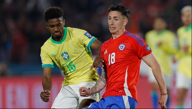 Chile viene de perder 2-1 ante Brasil por la fecha 9 de las Eliminatorias 2026. (Foto: AFP)