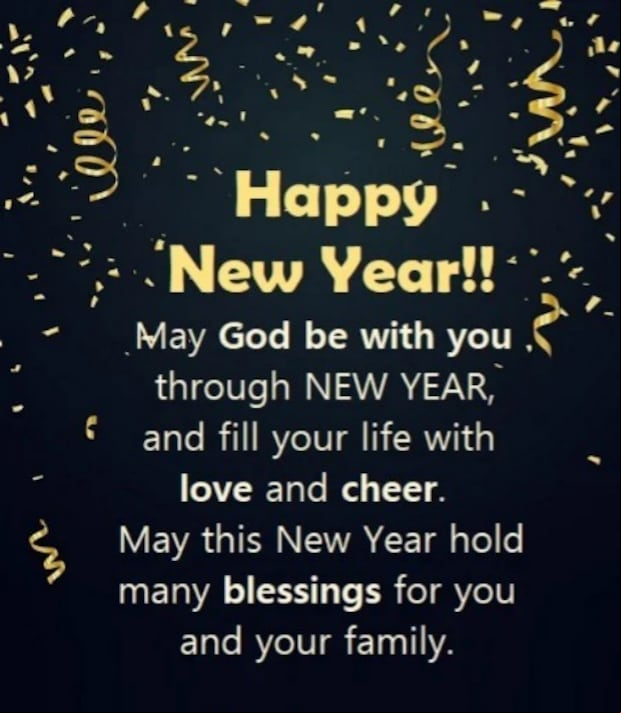 The best cards to send when welcoming the New Year 2025. (Image: Internet)