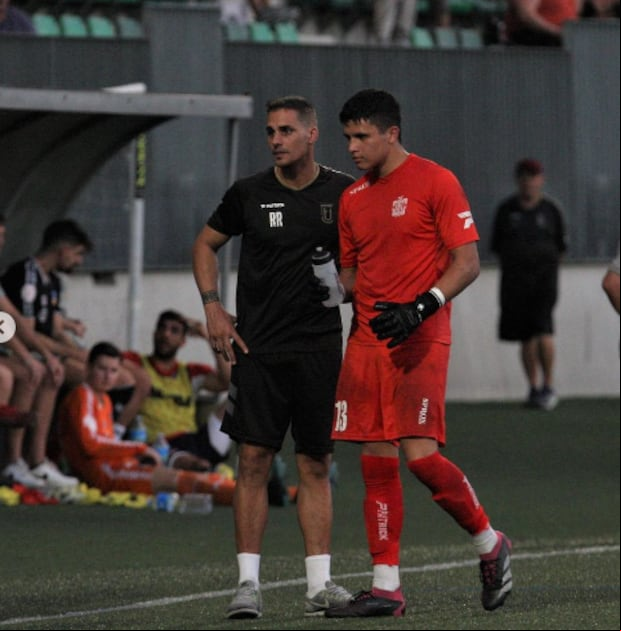 Juan Pedro Durán es el arquero del equipo juvenil del UE Cornellà. (Foto: Difusión)