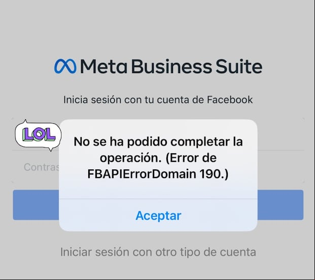 Sesión caducó en Facebook: así reportan s la caída de la app (Foto: Twitter)
