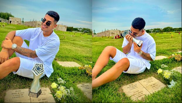 Luis Ramos le dedicó a su padre el premio a mejor jugador de la Liga 2 2023. (Foto: Instagram)