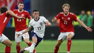 Inglaterra igualó 1-1 con Dinamarca y lidera el Grupo D de la Eurocopa 2024