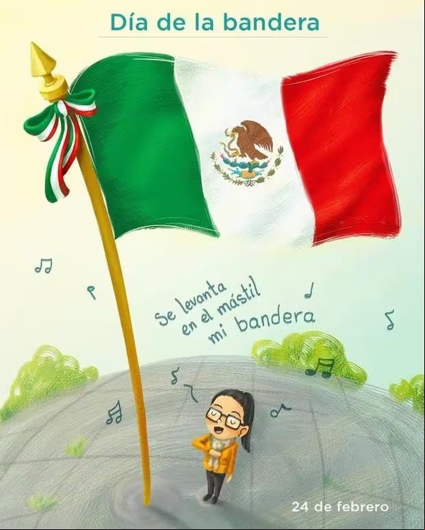 Imágenes por el día de la Bandera mexicana que se realizará este sábado 24 de febrero. (Foto: Internet).