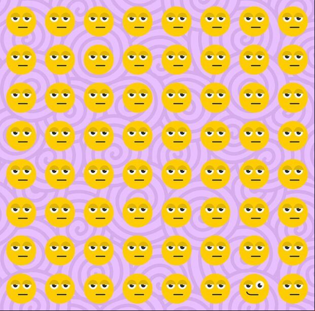 Acertijo visual: ¿puedes encontrar el emoji diferente a los demás en 10 segundos? (Foto: GenialGuru).