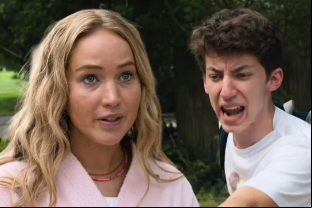 Jennifer Lawrence y Andrew Barth Feldman encabezan el elenco de "No Hard Feelings" (Foto: Sony Pictures Releasing)