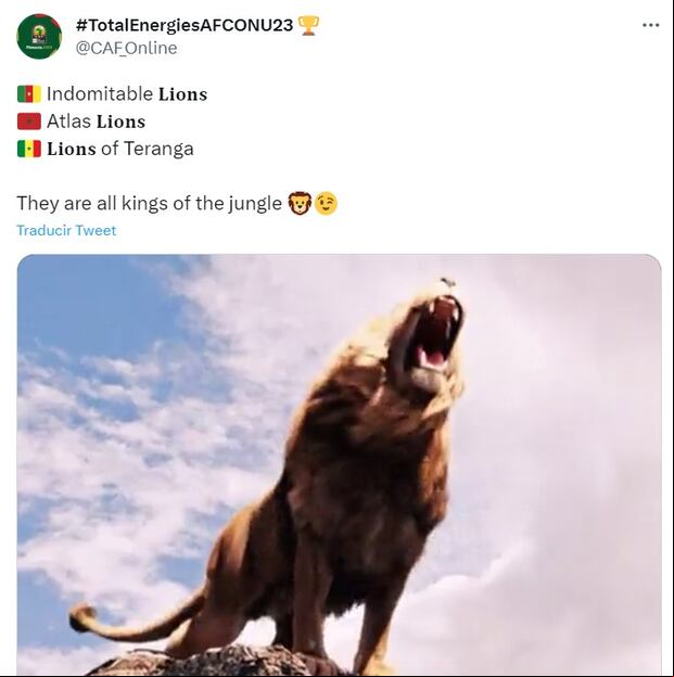 El post de la Confederación Africana tras victoria de Senegal ante Brasil. (Foto: Twitter)