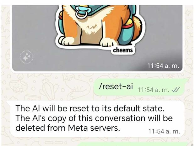 WHATSAPP | Con este comando podrás reiniciar la inteligencia artificial. (Foto: MAG - Rommel Yupanqui)