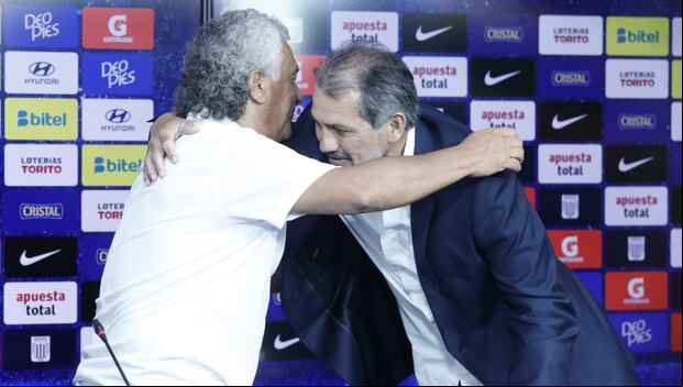 Franco Navarro respaldó a Néstor Gorosito durante su presentación como técnico de Alianza Lima. (Foto: Jesús Saucedo / GEC)