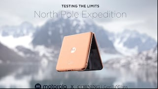 Motorola y Corning prueban la resistencia del razr 50 ultra y edge 50 ultra en el Polo Norte