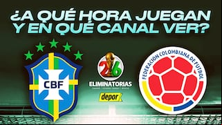En qué canal ver gratis Colombia vs. Brasil y a qué hora juegan hoy