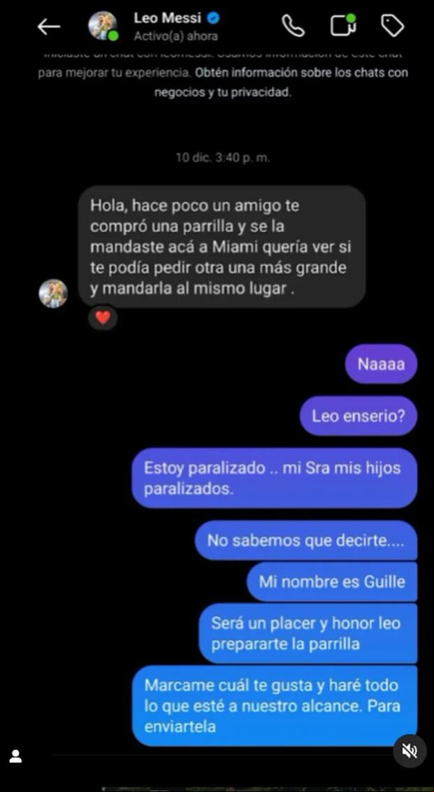 El mensaje de Lionel Messi que cambió la vida de una familia argentina.