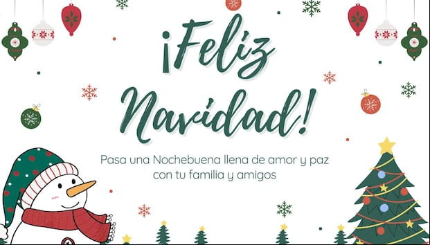 Gracias por ser una parte tan especial de mi vida. ¡Te deseo una Navidad llena de amor! (Foto: Canva.com)