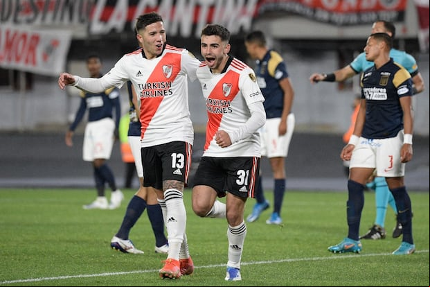 River Plate vs. Alianza Lima se enfrentaron por la fecha final del grupo F de la Copa Libertadores. Foto: AFP.