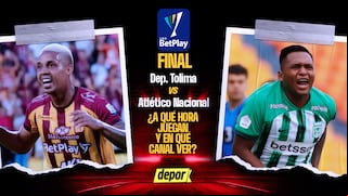 En qué canal ver Tolima vs Atlético Nacional por la final de la Liga BetPlay