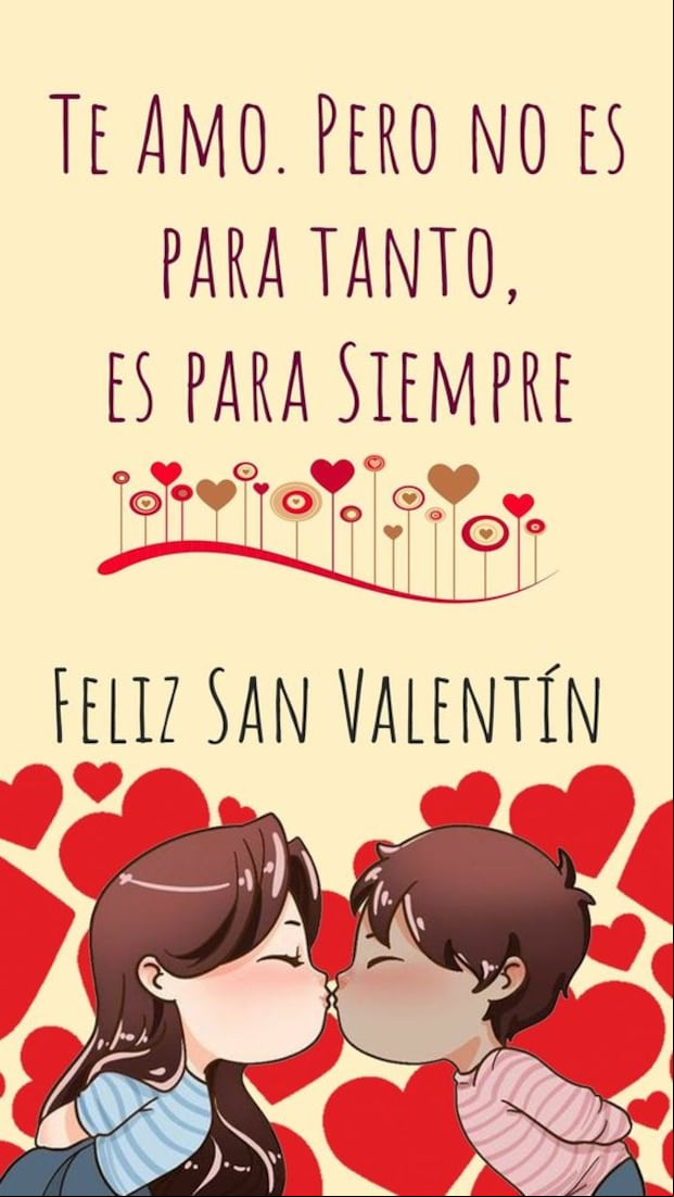 Imágenes por San Valentín 2024: mensajes para dedicar y enviar a tu pareja o amistades (Foto: Pinterest)