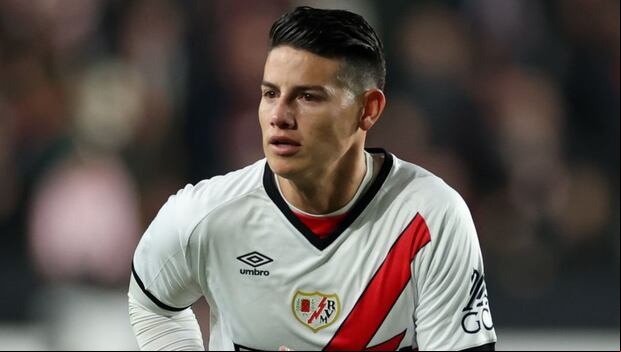 James Rodríguez solo disputó siete partidos con Rayo Vallecano. (Foto: Getty Images)