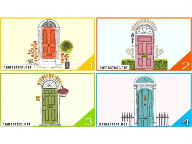 TEST VISUAL | Esta imagen te muestra cuatro puertas. Debes escoger una. (Foto: namastest.net)