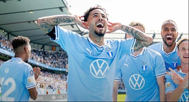 Sergio Peña sumó un nuevo título con Malmö (Foto: Agencias)Foto: Agencias)
