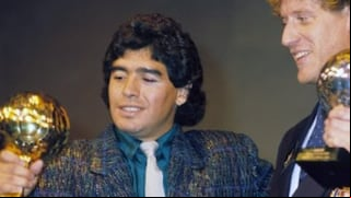 ¡Apareció 35 años después! Subastarán el Balón de Oro que Diego Maradona ganó en 1986