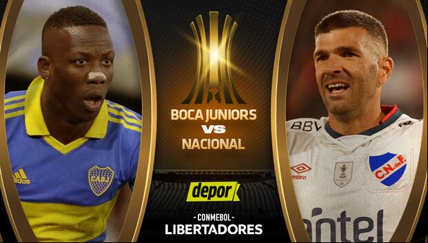Boca vs. Nacional se enfrentan por octavos de la Copa Libertadores. (Diseño: Depor)