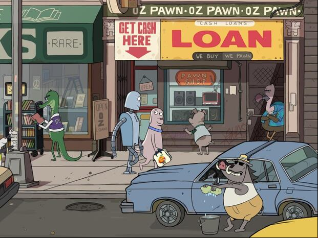 La película animada “Robot Dreams” es una adaptación de un cómic de Sara Varon ambientado en Nueva York durante la década de los 80 (Foto: Arcadia Motion Pictures)