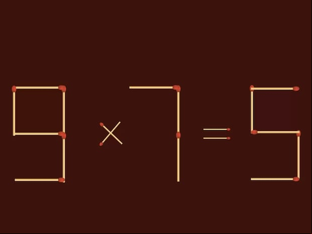 RETO MATEMÁTICO | Resuelve el rompecabezas "9x7=5" quitando 2 palos. | FresherLive