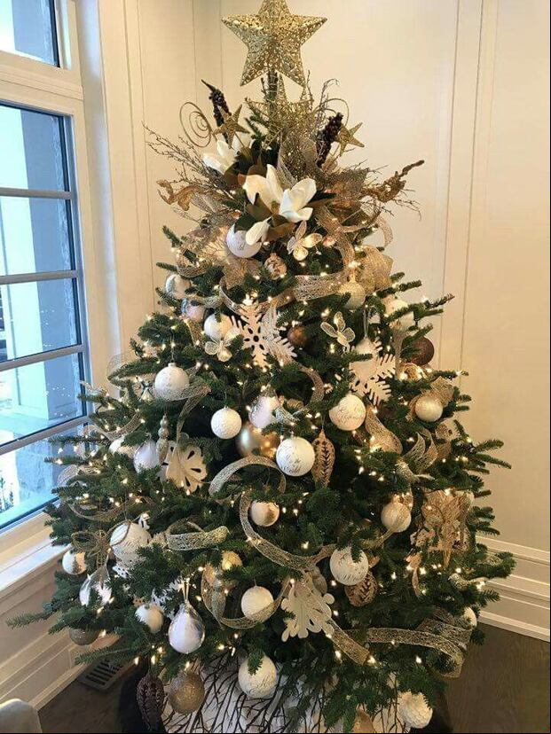 10 ideas de decoración de árboles modernos. (Foto: Internet)