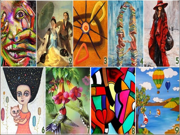TEST VISUAL | Observa la imagen y elige la pintura que más te atraiga. A continuación, encuentra la respuesta a tu elección.