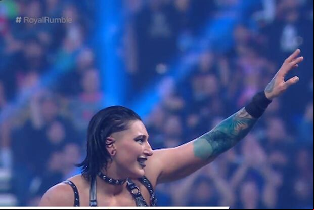 Ingresó primera y ganó al vencer a Liv Morgan, quien ingresó segunda. (Foto: captura WWE)