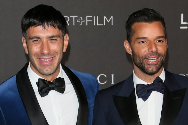 Ricky Martin y Jwan Yosef solían asistir juntos a galas y presentaciones (Foto: Patrik T. Fallon / AFP)