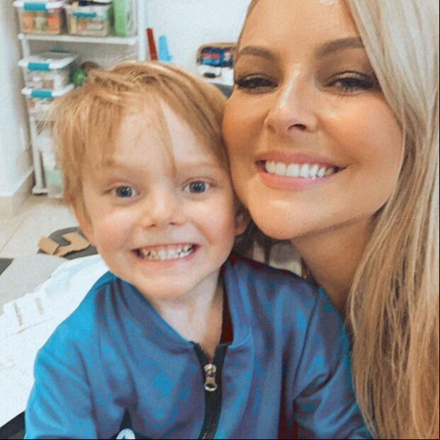 Marjorie junto a Matías, su más grande amor (Foto: Marjorie de Sousa / Instagram)