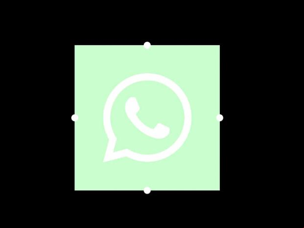 WHATSAPP | Cuando culmines, deberás definir el tamaño del logo de WhatsApp. (Foto: MAG - Rommel Yupanqui)